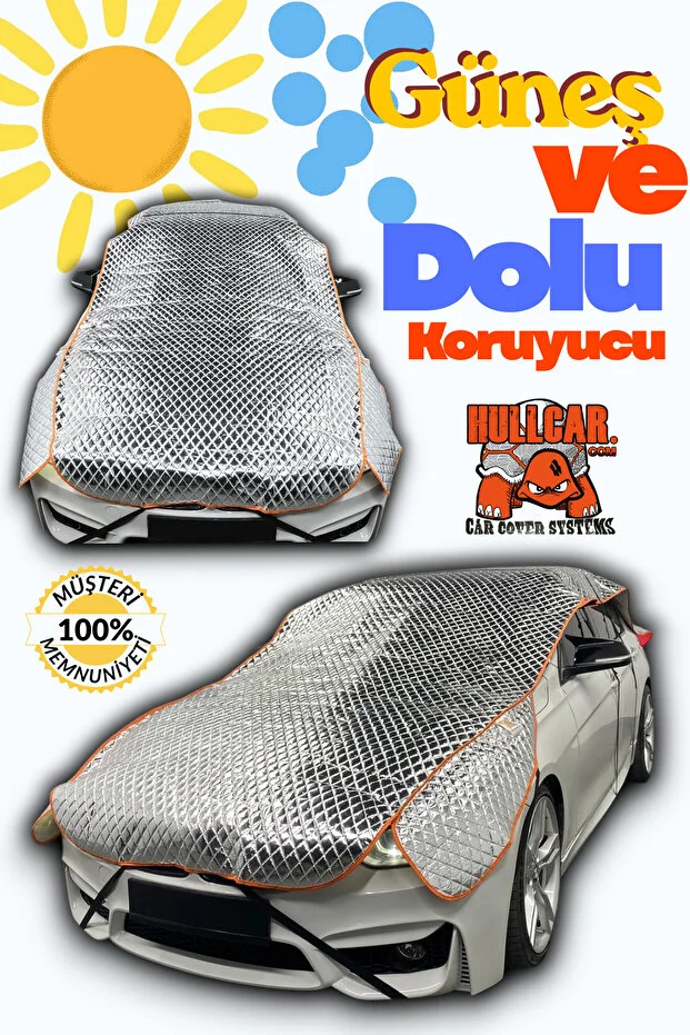  Güneş Koruyucu, Ultra Sağlam, Dolu Koruyucu Üniversal Oto Üst Branda